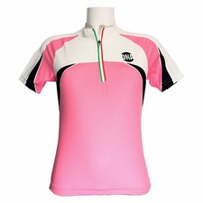 Maglia Ciclismo donna DNA Dn11mclogi Dry-Tex Made in Italy colore 20/01 rosa / b