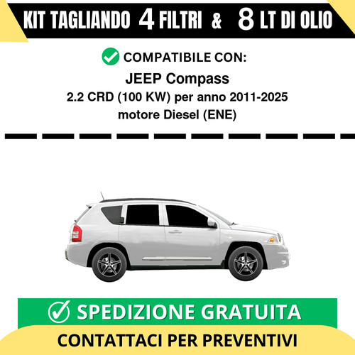 Tagliando per jeep compass 2 - per,