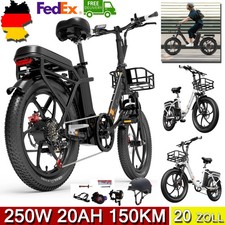 20" Biciclette elettriche 250W