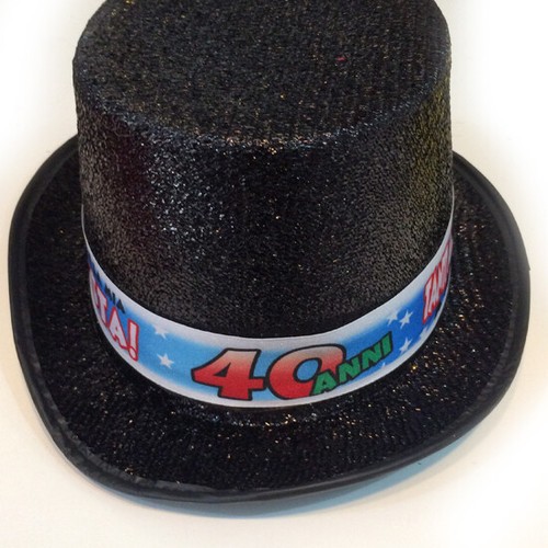 Cappello cilindro compleanno - cilindro,