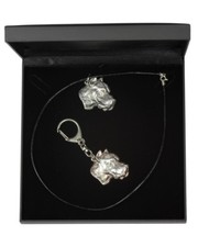 Dogo Argentino - silver plated