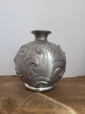 Vaso Artistico In Peltro Puro