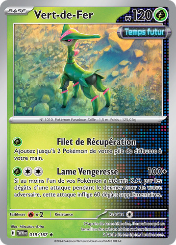 Carte pokémon vert - pokémon, vert-de-fer