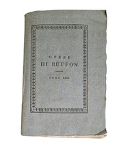 Libro Antico OPERE DI BUFFON