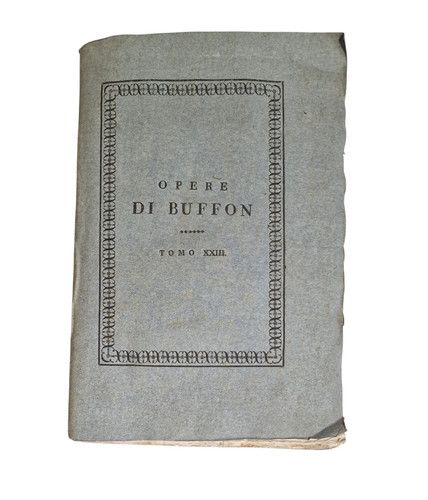 Libro antico opere buffon - antico,