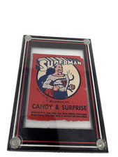 Confezione caramelle e sorprese Superman anni '30 con coupon premium - originale vintage DC