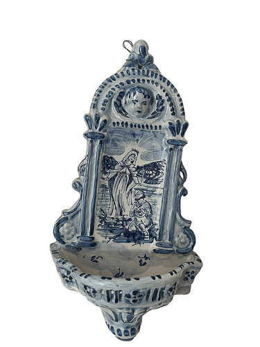 Acquasantiera ceramica - acquasantiera,