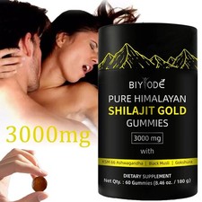 Himalayan Shilajit ORO Gomma, Bio, Estremamente Efficace 3000 mg, Acido Fulvico