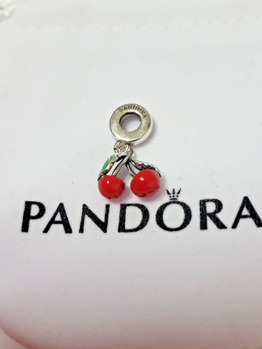 Charm pandora cerise argent - pandora,