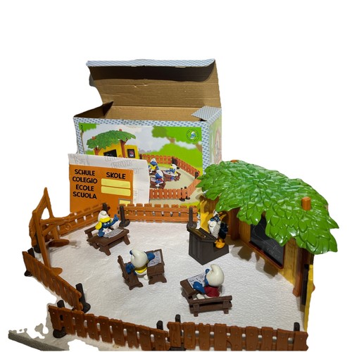 Playset scuola puffi schleich - playset,