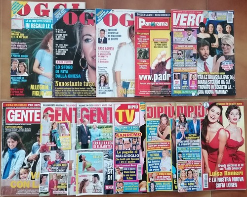 Riviste varie gossip diverse - gossip.,