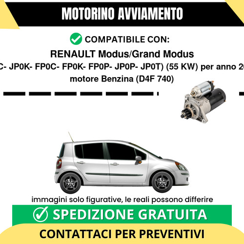 Motorino avviamento renault - motorino,