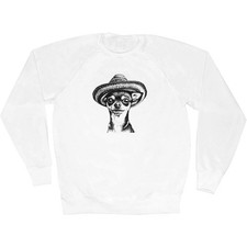 Felpa/maglione/maglione per adulti 'Chihuahua Wearing Sombrero' (SW052965)