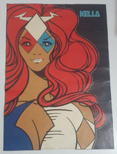 POSTER MANIFESTO TELEFUNKEN KELLA ORIGINALE PUBBLICITARIO EPOCA - 68.5X48.5 RARO