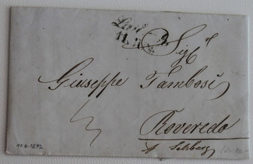 1842 lettera