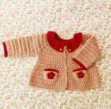 Cappottino Neonata Bambina Uncinetto Fatto A Mano Regalo Nascita Bimba