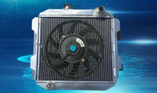 ALU RADIATOR+FAN FOR FORD CAPRI II MK1 2600/2800 V6 LHD US-SPEC MT 1971-1977 71