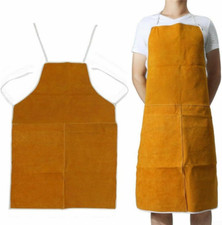 Grembiule Da Saldatura in Pelle Bovina, Resistente, Resistente Al Calore, Giallo