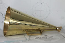 MEGAFONO Mod. MAXI in OTTONE LUCIDO ARREDO VINTAGE Uso TEATRO CINEMA JAZZ CINEMA