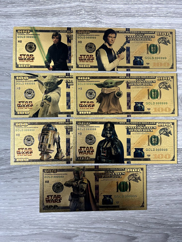 Star wars gold foil souvenir - star,