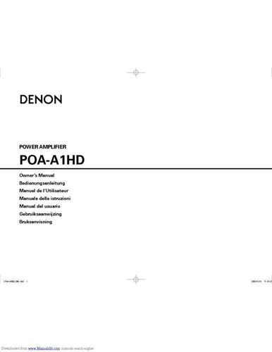 Denon poa a1hd ricevitore - poa-a1hd,