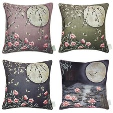 Cuscini The Chateau by Angel ponte di paglia chiaro di luna luna luna piena gigli rose 