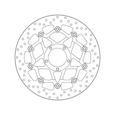 Disco freno Brembo 78B408A4 - serie Oro - (galleggiante)