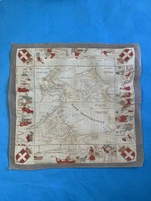 RARA antica sciarpa mappa