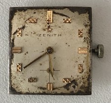 Zenit Calibro 88.T Movimento Funzionante + Quadrante Rettang. Solo Per Ricambi.
