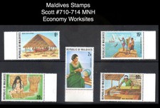 Francobolli Maldive Scott