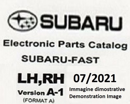 Subaru fast epc 2021 europe - fast, 07/2021