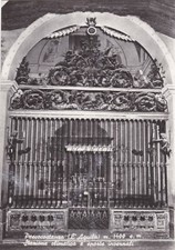 PESCOCOSTANZO: Chiesa Collegiale di S. Maria del Colle - cancello in ferro...