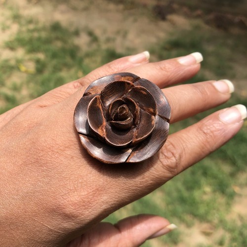 Anello fatto mano intagliato - anello,
