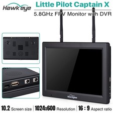 Hawkeye Little Pilot Captain X DVR FPV Monitor 5.8G 96CH 10.2" Doppio Ricevitore