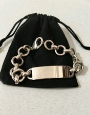 Bracciale e piastra argento