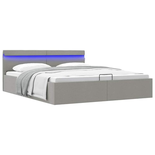 Letto contenitore led grigio - led,