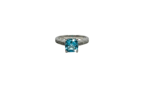Anello solitario argento - in,