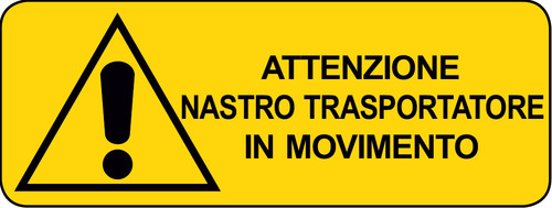 Adesivo cartello attenzione - adesivo,