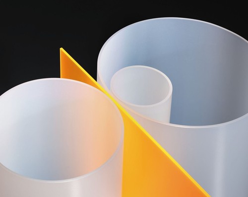 Plexiglas tubo raso opaco - plexiglas, Ø