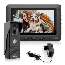 Eura Black VDP 45A3 Alpha Videocitofono a 4 Fili Colori da 7 Nero 1 Monitor