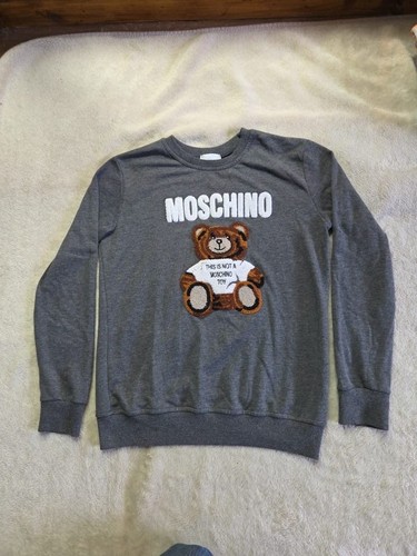 Felpa moschino grigia - felpa,
