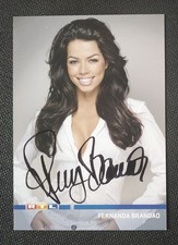 13640 Fernanda Brandao RTL cartolina autografata originale firmata