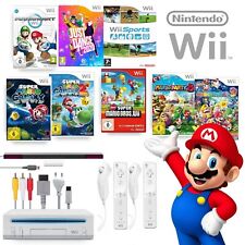 Nintendo Wii Console completa Con 2 Controller 2 nunchuk con 2 Gioco Originale