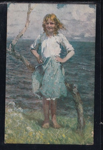 Cartolina ciardi ragazza - cartolina, b.