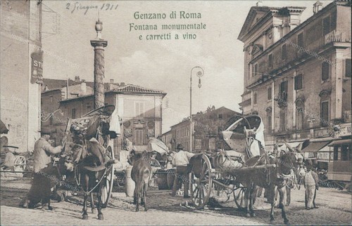 Cb711 cartolina genzano - genzano, di