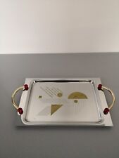 Vassoio Gottinghen Vintage - Acciaio INOX 18/10 Filo Oro 24k