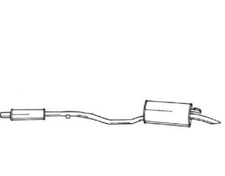 Marmitta Silenziatore Posteriore Fiat Punto(176_) 55 1.1 93'-99'