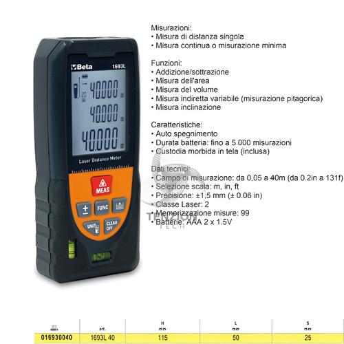 Misuratore distanza laser - misuratore,