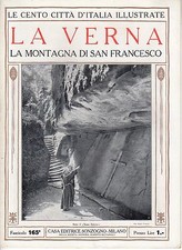 rivista CENTO CITTA' D'ITALIA ILLUSTRATE SONZOGNO - LA VERNA