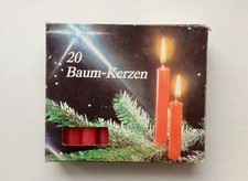 Set di 20 candele rosse